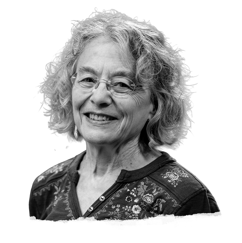 Black and white photo of Judith Eisen