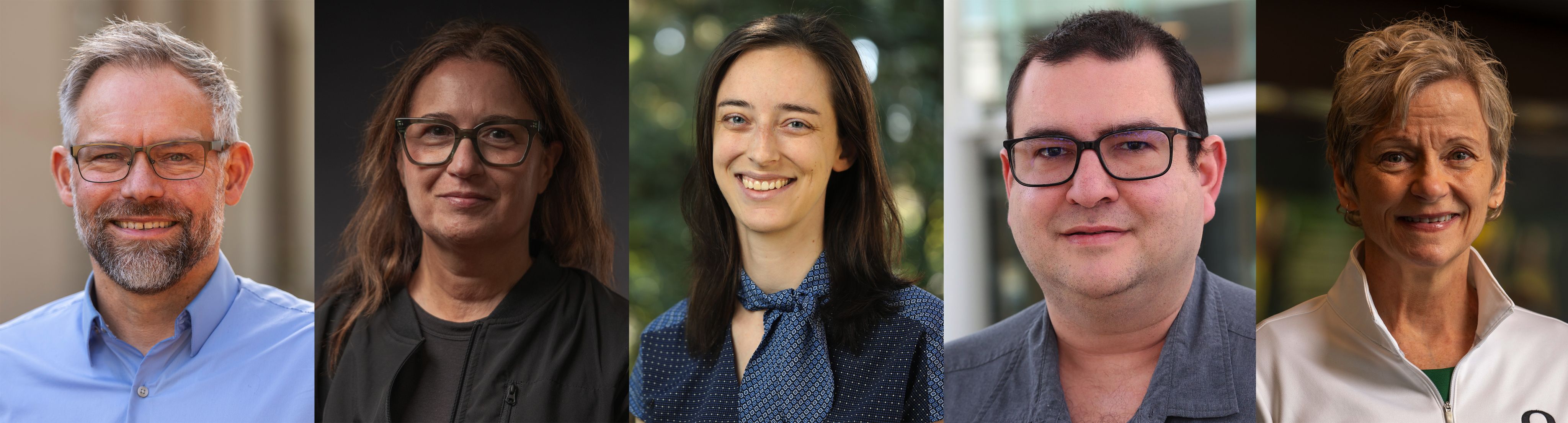 Photos of the five faculty members participating in the Olympics forum